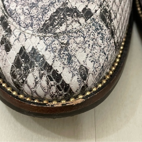 Antonio Melani Women's 8 Darleane Snake Print Leather Knotted Bow Loafers - Picture 10 of 12